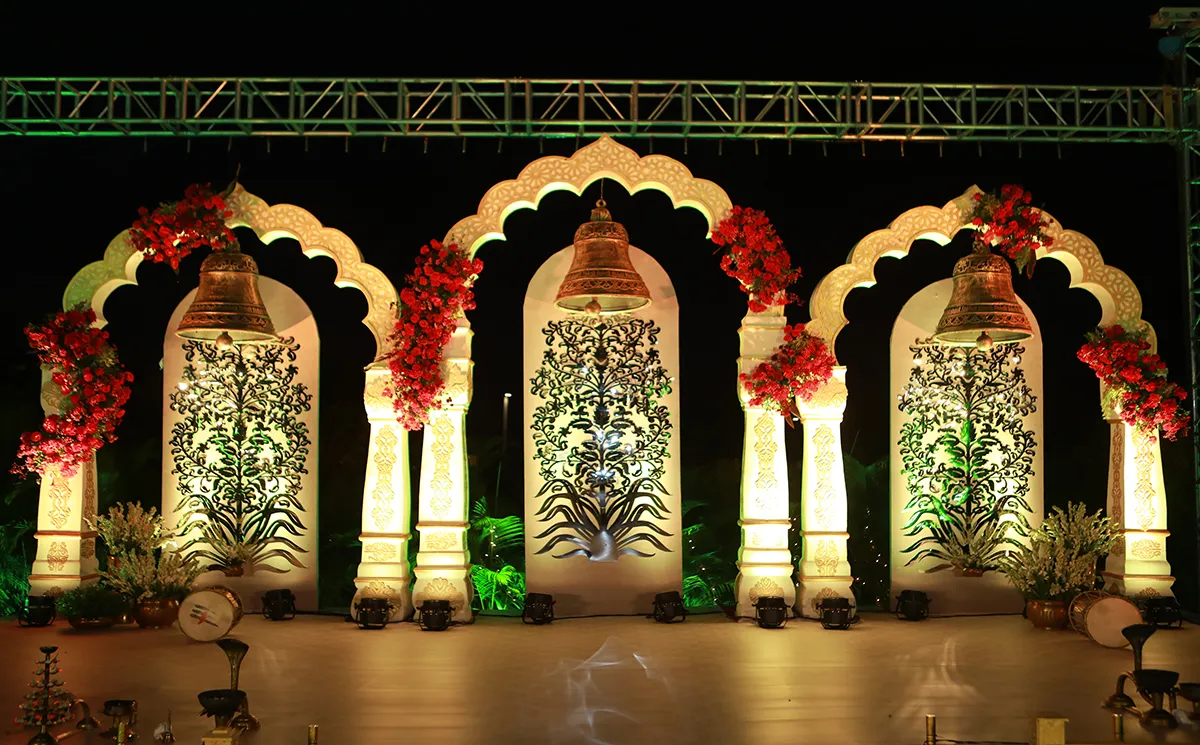 Luxury wedding ceremony decor by Perpetual Pairs